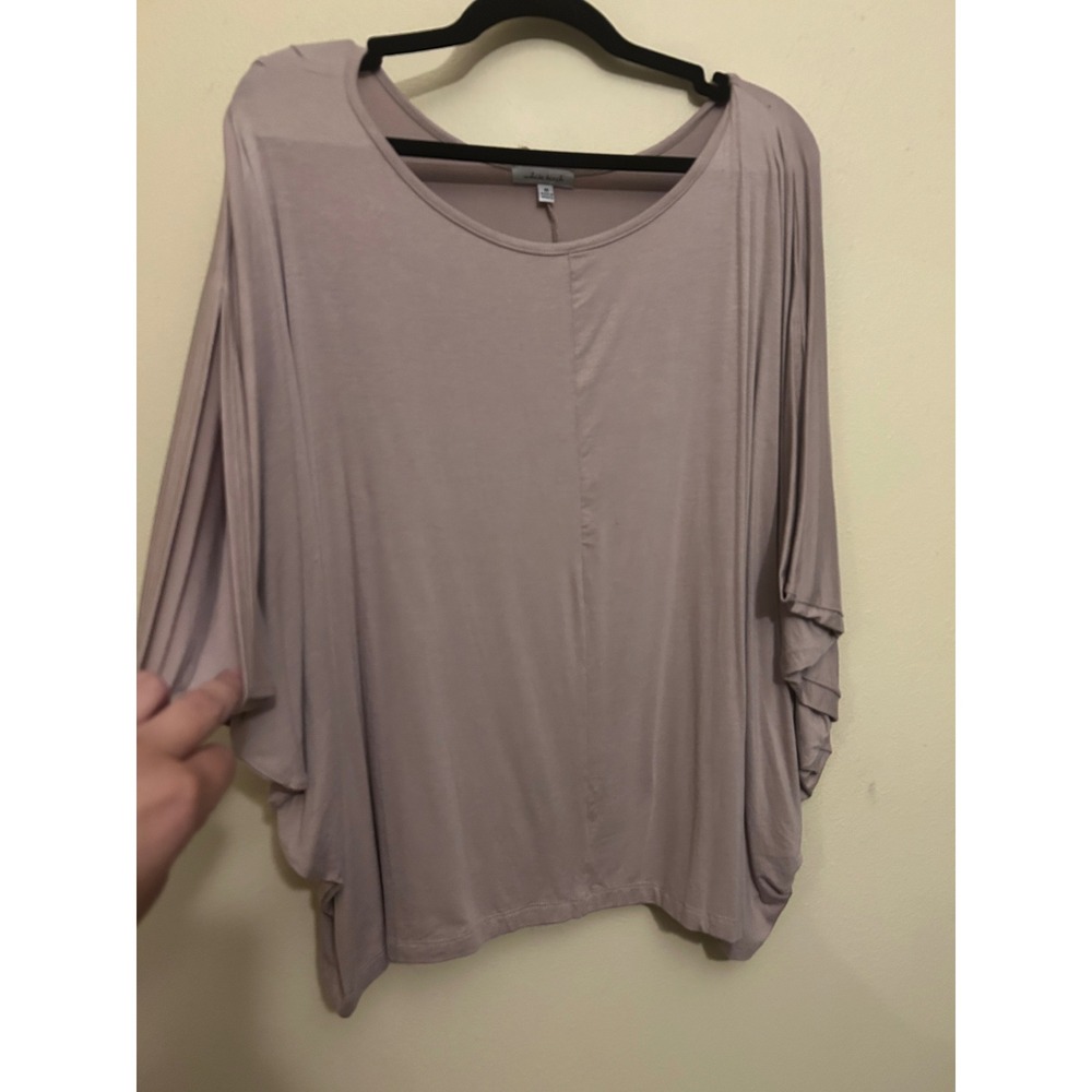 White Birch Batwing Sleeve Top Womens Medium Mauve Excellent Oversized T4004A1XL